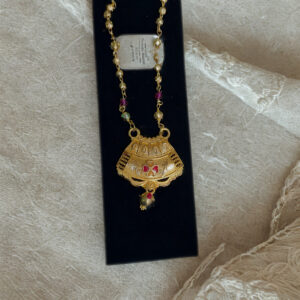 Meena-Kari Gold-Plated Palki Necklace